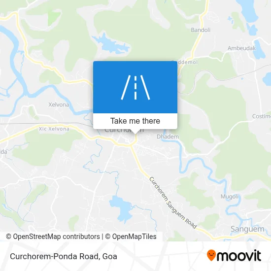 Curchorem-Ponda Road map