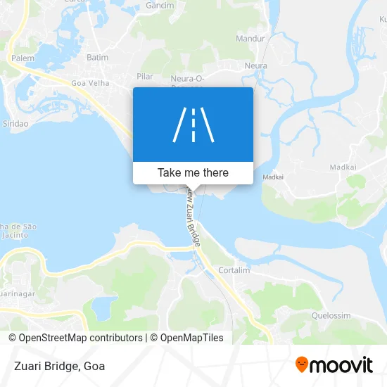 Zuari Bridge map