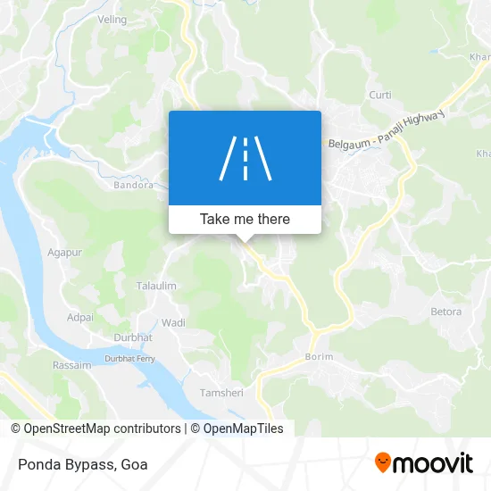 Ponda Bypass map