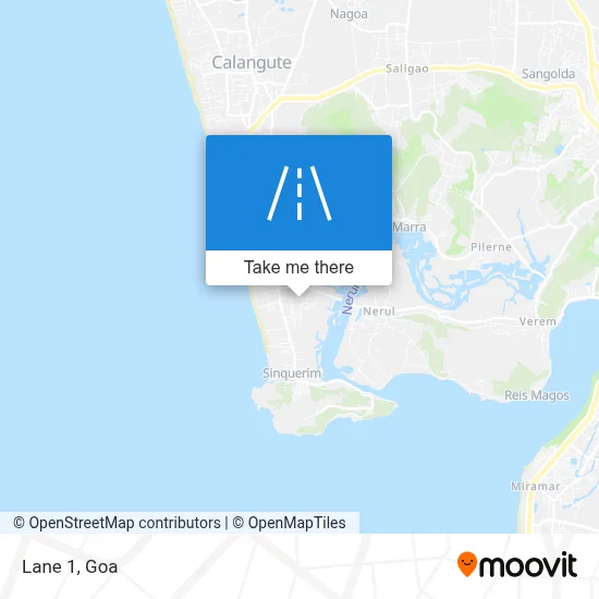Lane 1 map