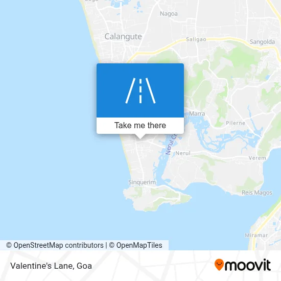 Valentine's Lane map