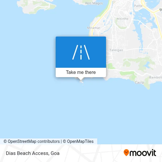 Dias Beach Access map
