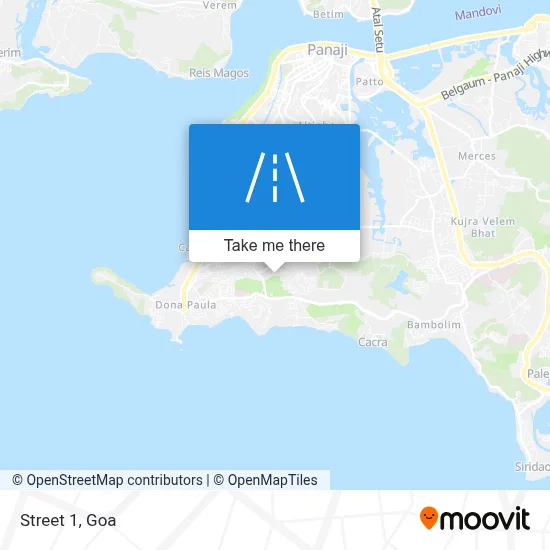 Street 1 map