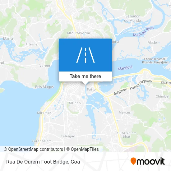 Rua De Ourem Foot Bridge map