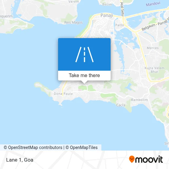 Lane 1 map