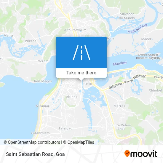 Saint Sebastian Road map
