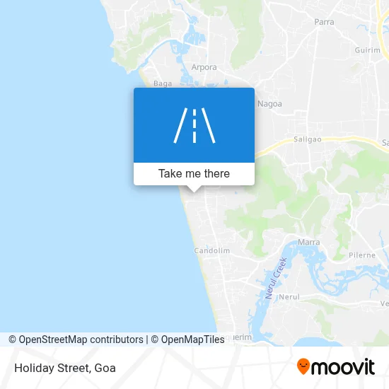 Holiday Street map