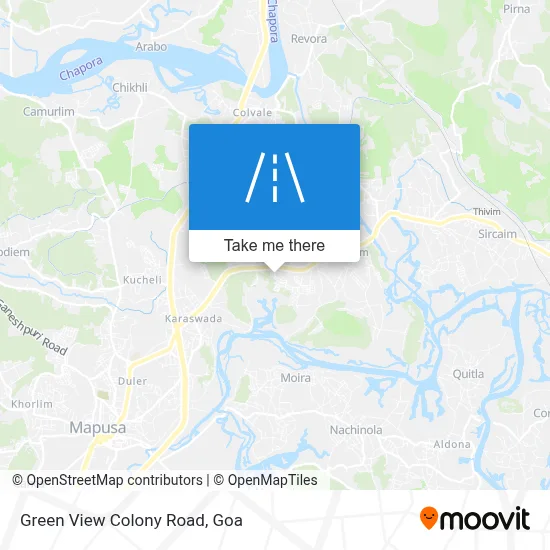 Green View Colony Road map