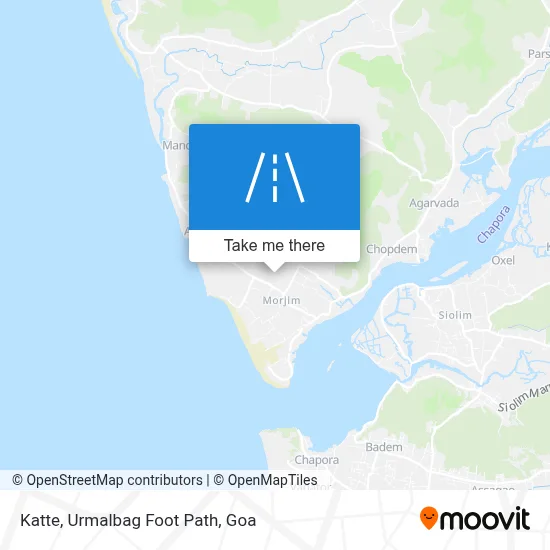 Katte, Urmalbag Foot Path map