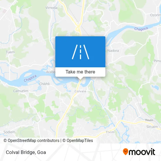 Colval Bridge map