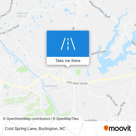 Cold Spring Lane map