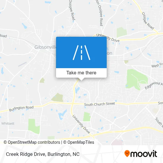 Creek Ridge Drive map