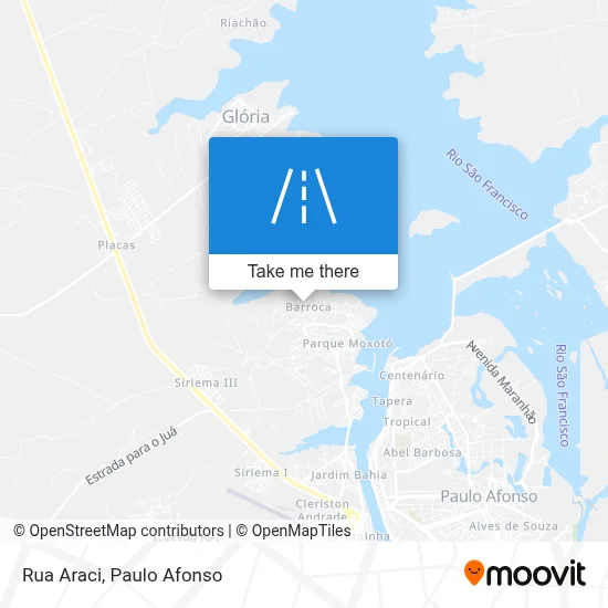 Rua Araci map