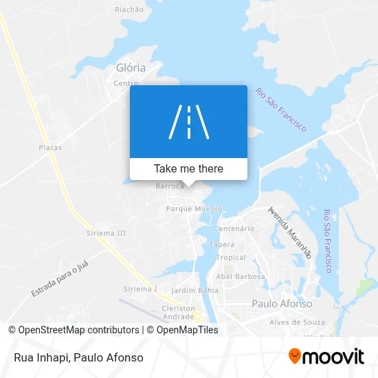 Rua Inhapi map