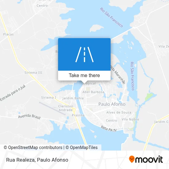 Rua Realeza map