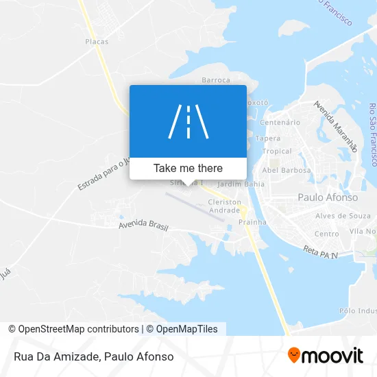 Rua Da Amizade map