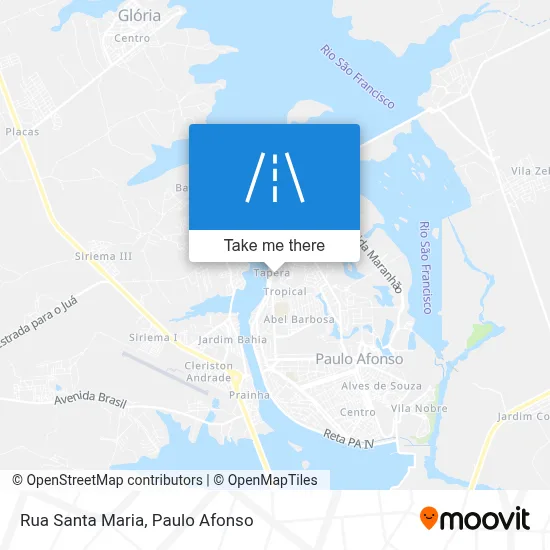 Rua Santa Maria map