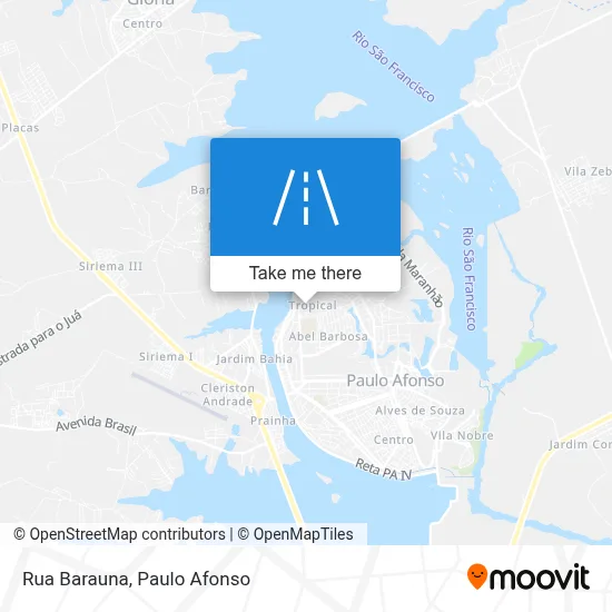 Rua Barauna map