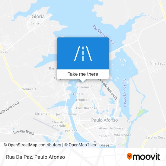 Rua Da Paz map