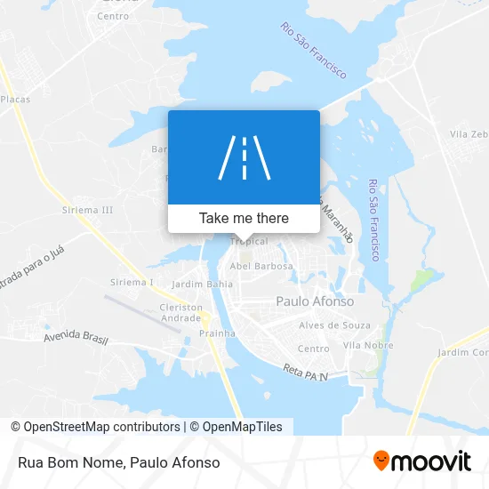 Rua Bom Nome map