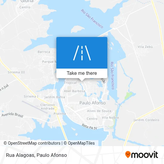 Rua Alagoas map