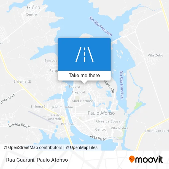 Rua Guarani map