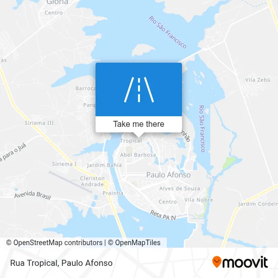 Rua Tropical map
