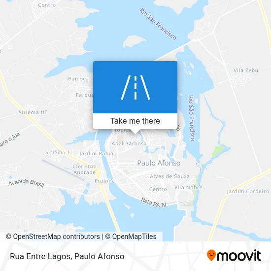 Rua Entre Lagos map
