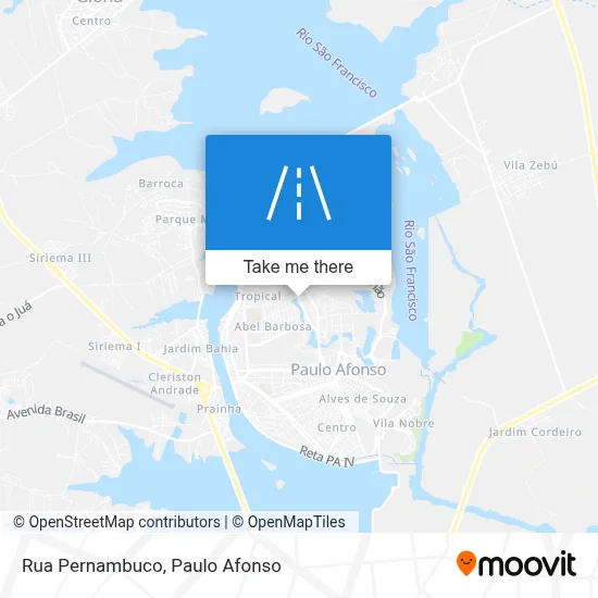 Rua Pernambuco map