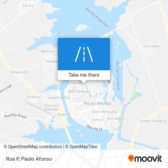 Rua P map