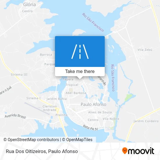 Rua Dos Oitizeiros map