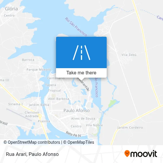 Rua Arari map