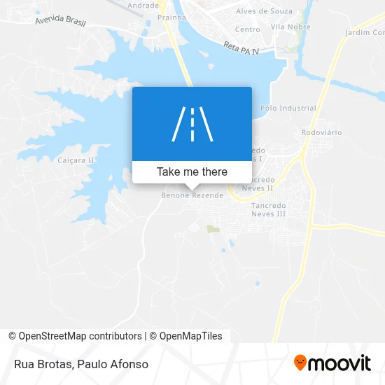 Rua Brotas map
