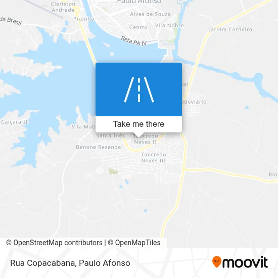 Rua Copacabana map
