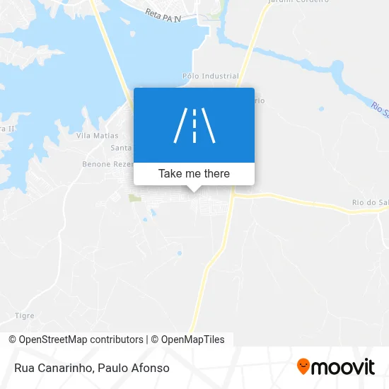 Rua Canarinho map