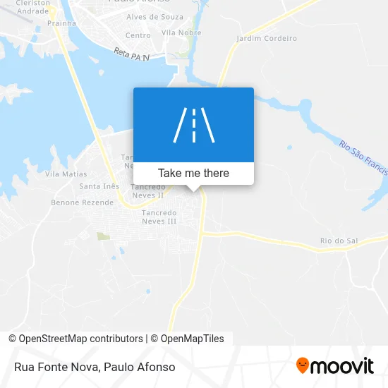 Rua Fonte Nova map
