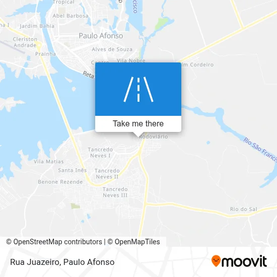Rua Juazeiro map