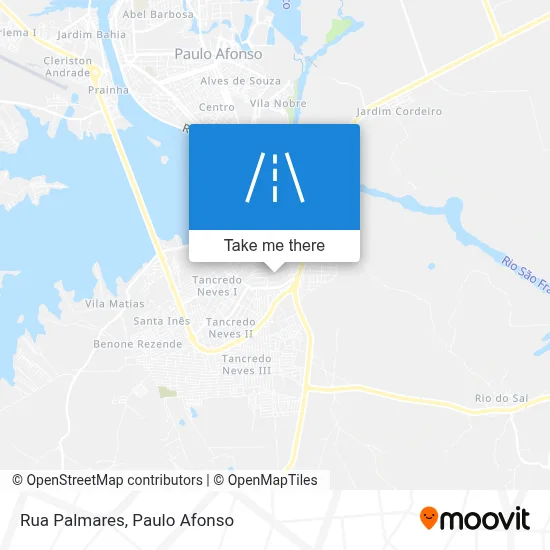 Rua Palmares map