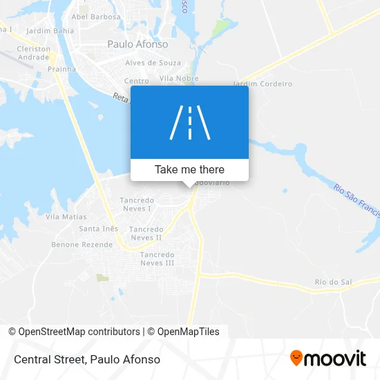 Rua Central map