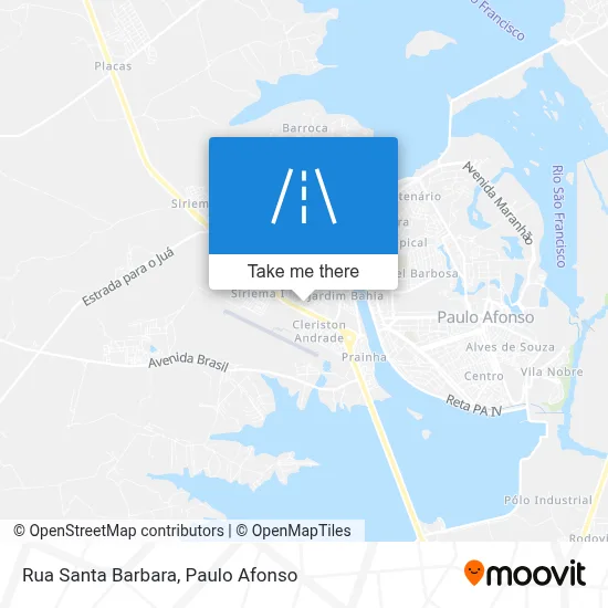 Rua Santa Barbara map
