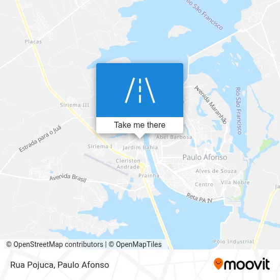 Rua Pojuca map
