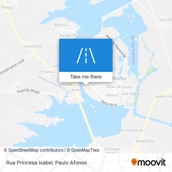 Rua Princesa Isabel map