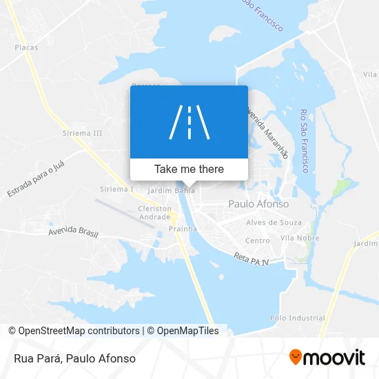 Rua Pará map