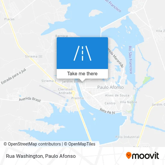 Rua Washington map