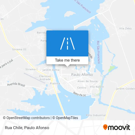 Rua Chile map