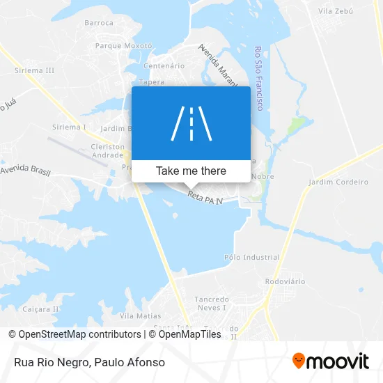 Rua Rio Negro map