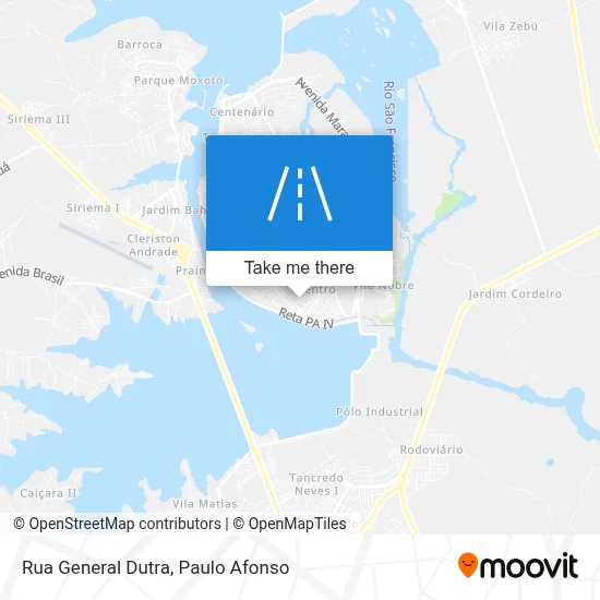 Rua General Dutra map