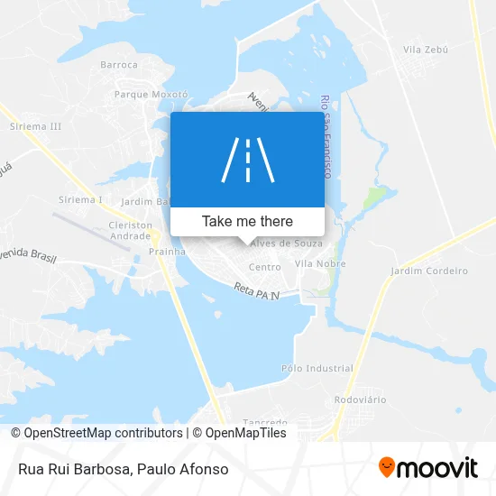 Rua Rui Barbosa map