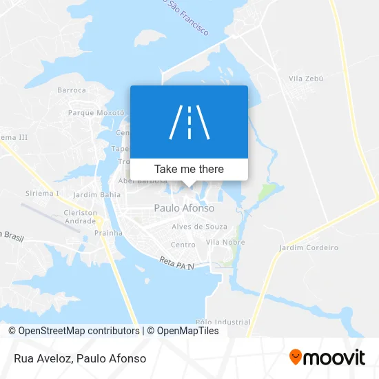 Rua Aveloz map