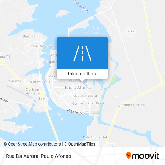 Rua Da Aurora map